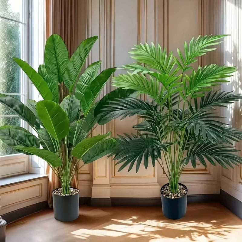 50-90Cm Large Scale Simulation of Green Plants Sunflowers Banana Leaves Potted Plants Indoor Green Plants Garden Potted Plant De