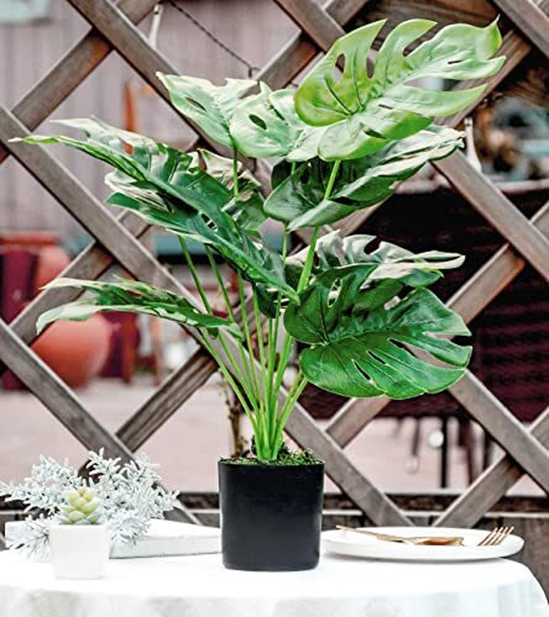 19 Large Fake Plants Artificial Palm Tree in Pot for Indoor and Outdoor Home Off