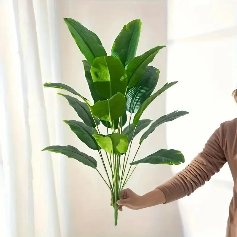 50-90Cm Large Scale Simulation of Green Plants Sunflowers Banana Leaves Potted Plants Indoor Green Plants Garden Potted Plant De