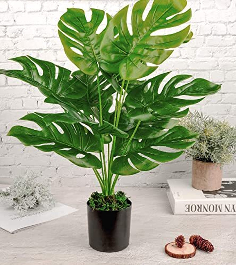 19 Large Fake Plants Artificial Palm Tree in Pot for Indoor and Outdoor Home Off