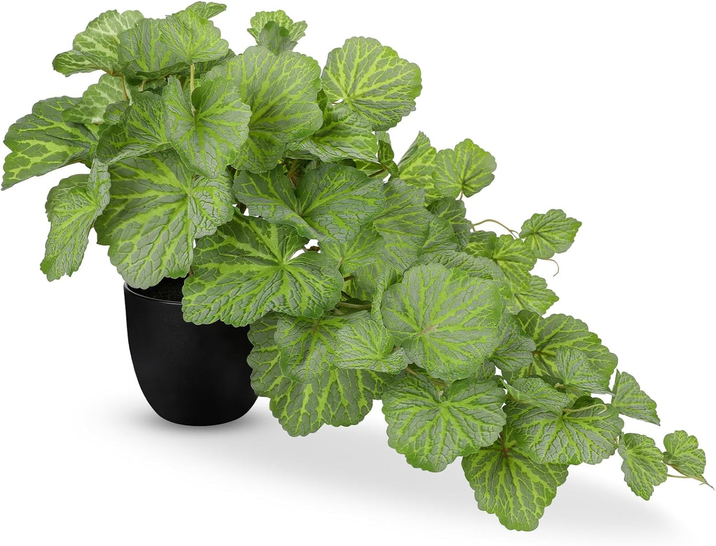 Artificial Plants Indoor with Pot Faux Plants Indoor Tabletop, 11.2" Small Fake Potted Plant, Silk Tropical Desk Plant for Home & Office, Farmhouse, Bedroom, Living Room, Dining Room Table Decor