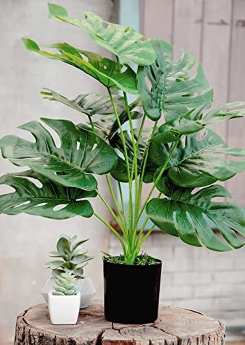 19 Large Fake Plants Artificial Palm Tree in Pot for Indoor and Outdoor Home Off