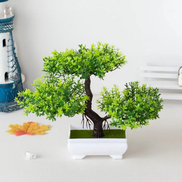 New Artificial Tree Bonsai Simulation Plant Bonsai Garden Dining Table Home Bedroom Decoration Outdoor Fake Plant Decoration