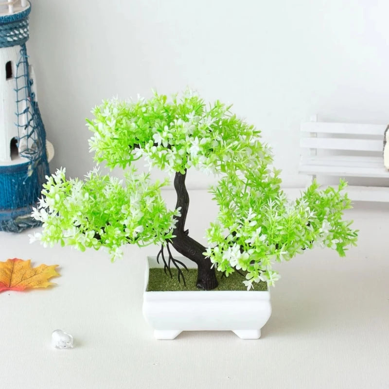New Artificial Tree Bonsai Simulation Plant Bonsai Garden Dining Table Home Bedroom Decoration Outdoor Fake Plant Decoration